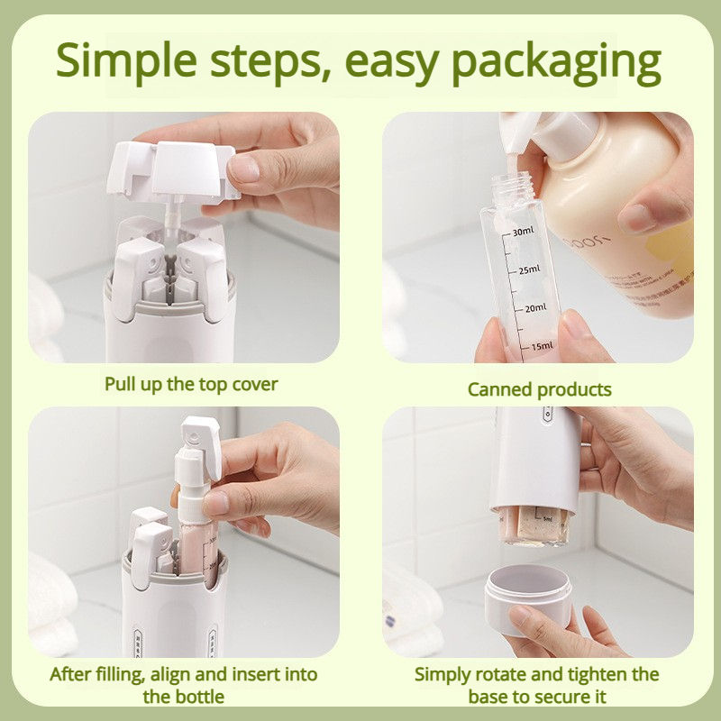 4-in-1 Rotating Travel Dispenser System