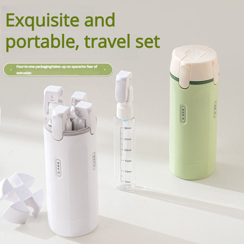 4-in-1 Rotating Travel Dispenser System