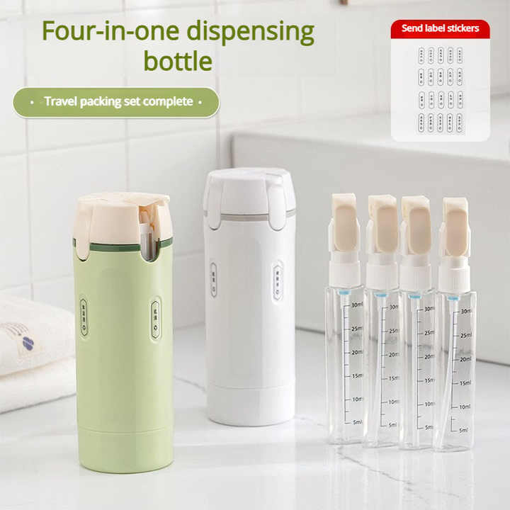 4-in-1 Rotating Travel Dispenser System